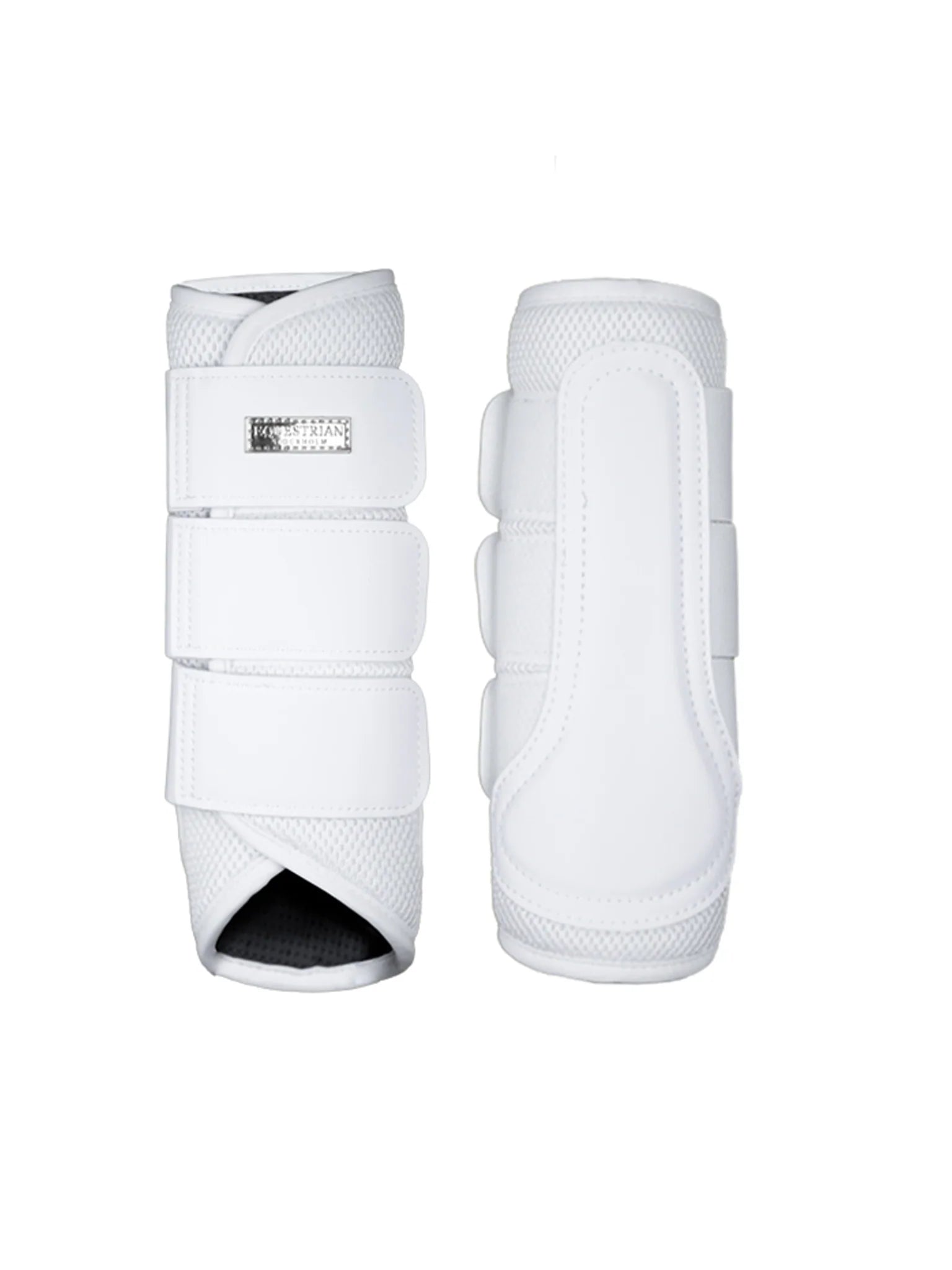 Equestrian Stockholm Classic Mesh Brushing Boots White Silver