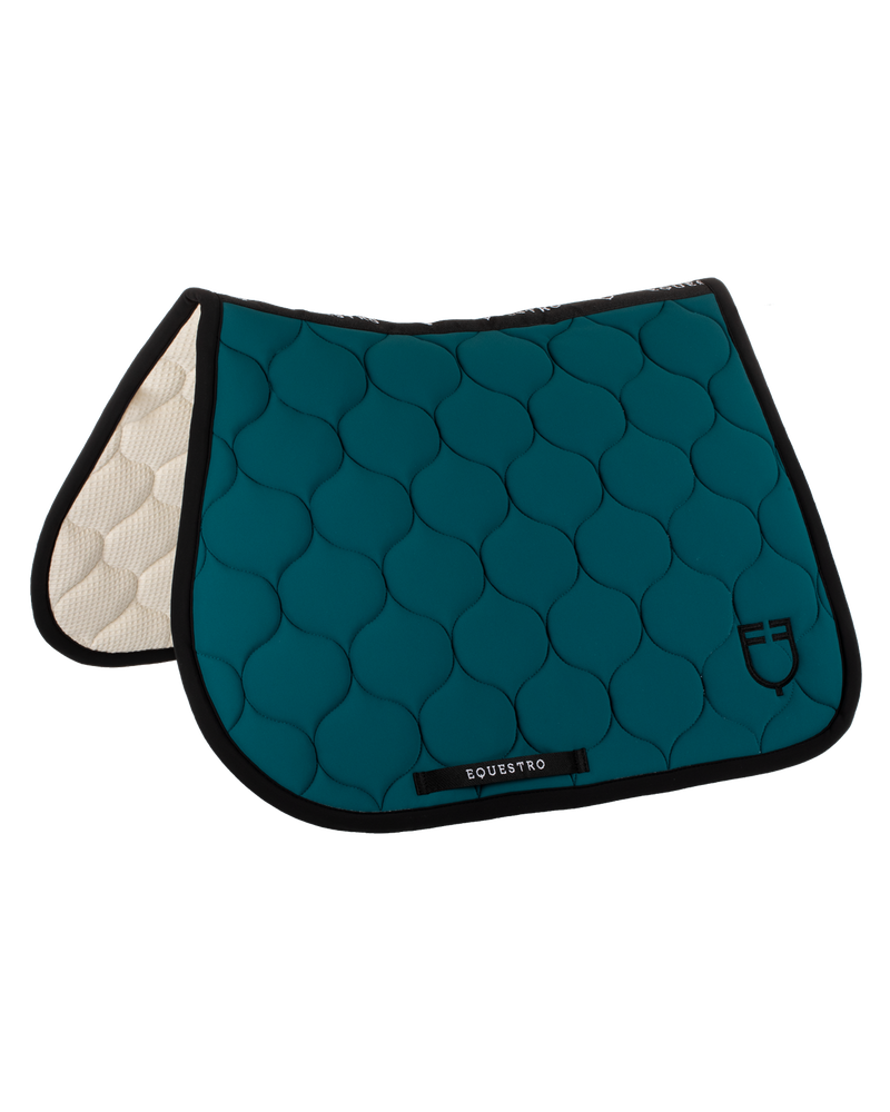 Equestro Jumping Saddle Pad Onion Jersey Black Line Edition
