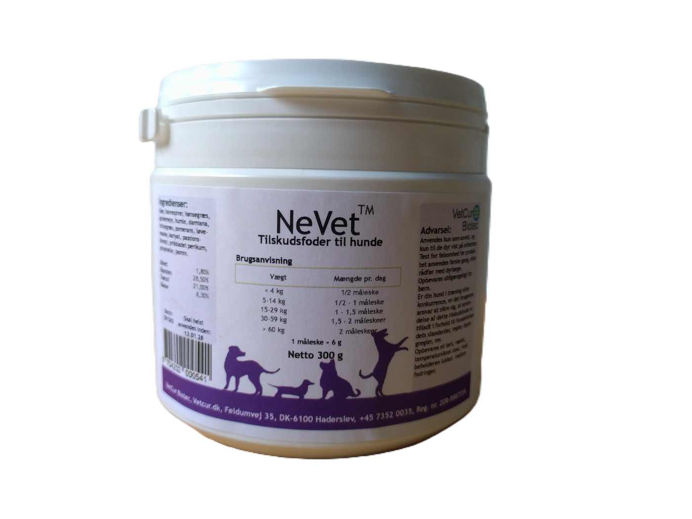 Vetcur Biotec Nevet til hund - Pulver