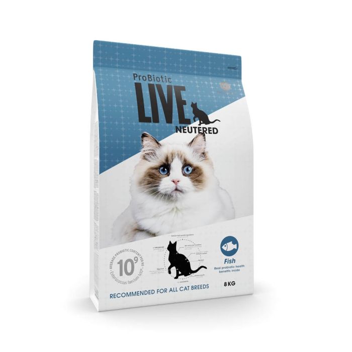 Probiotic Live Cat - Adult Neutered Fisk
