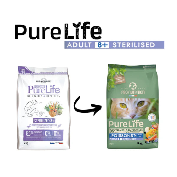 Purelife Cat Sterilized 8+ - Bestillingsvare