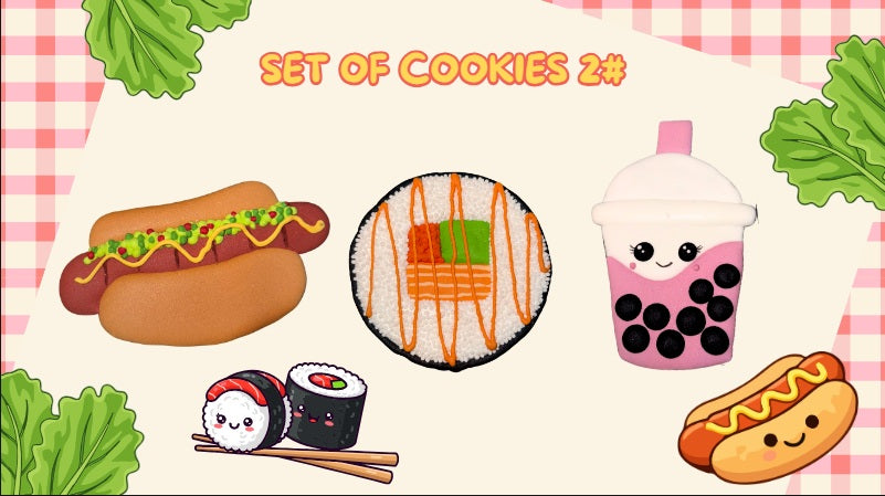 Candy Horse Foodie Set of Cookies 2