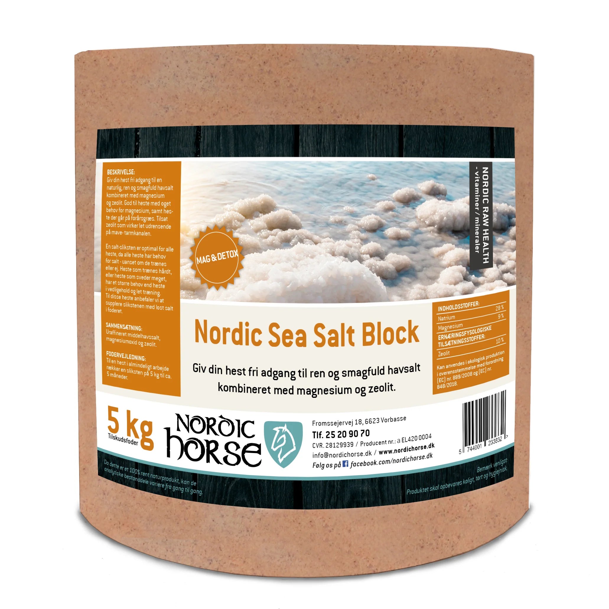 Nordic Horse Sea Salt Block Mag & Detox