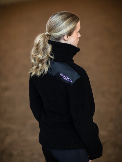 Equestrian Stockholm Teddy Fleece Jacket Black