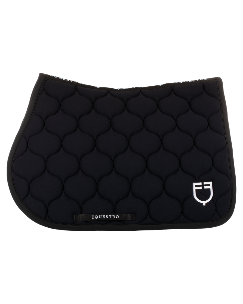 Equestro Jumping Saddle Pad Onion Jersey Black Line Edition