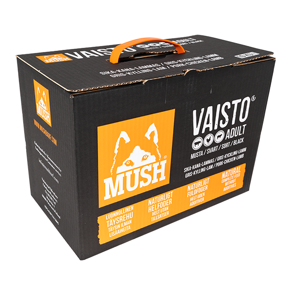 MUSH Vaisto® BARF Fuldfoder Sort 10 kg.