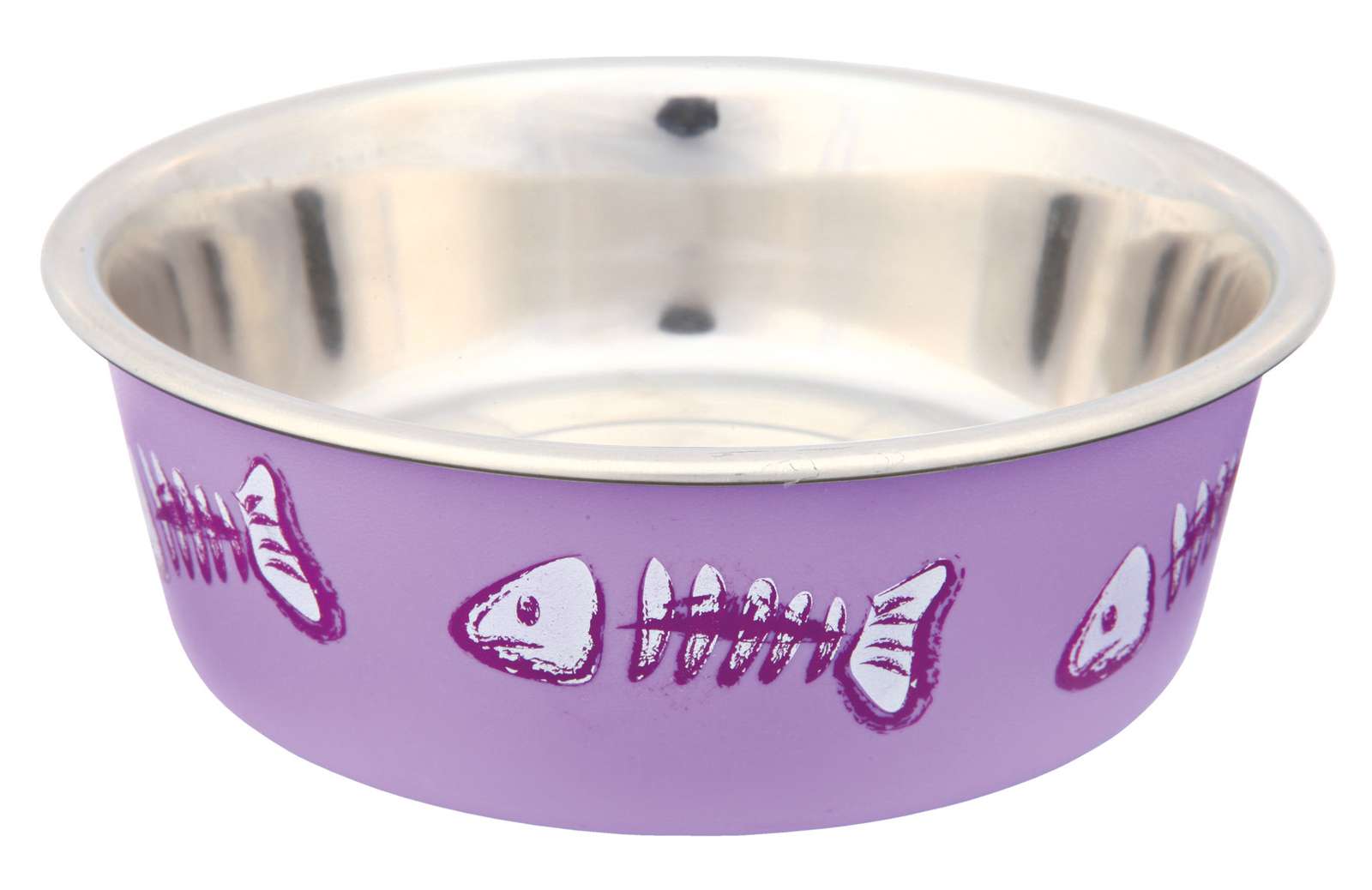 Trixie Foderskål i rustfrit stål m. fiskemotiv