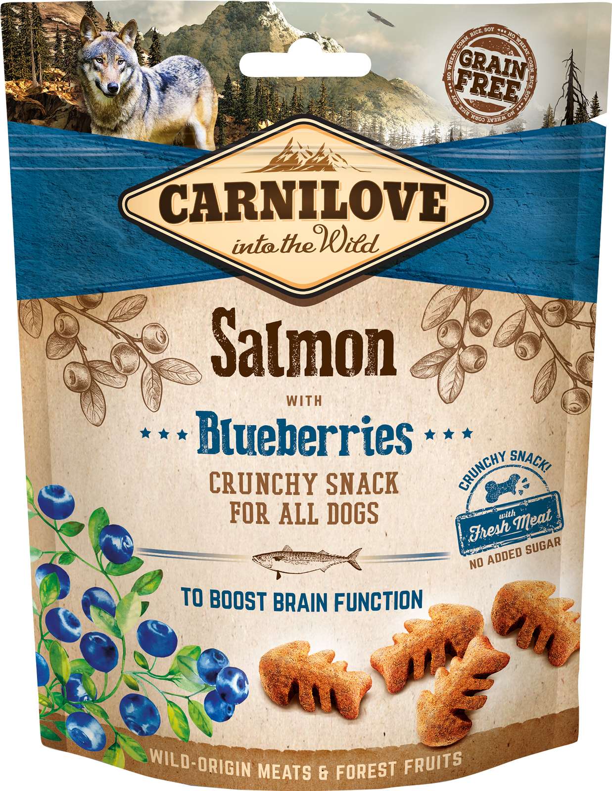 Crunchy snack Salmon & Blueberries
