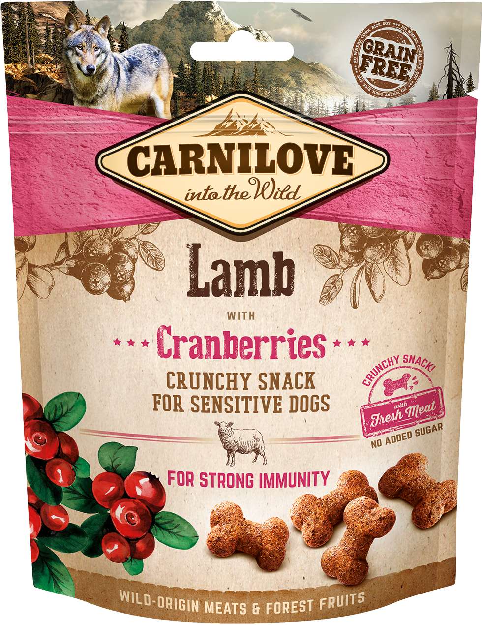 Crunchy snack Lamb & Cranberries