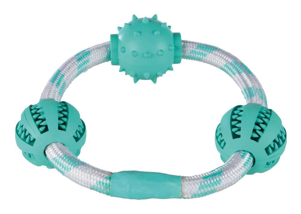 Trixie Dentafun Rope Ring w/ Balls
