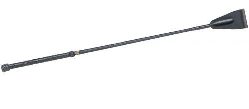 Fleck Nylon weave, leather handle, leather buttons springpisk