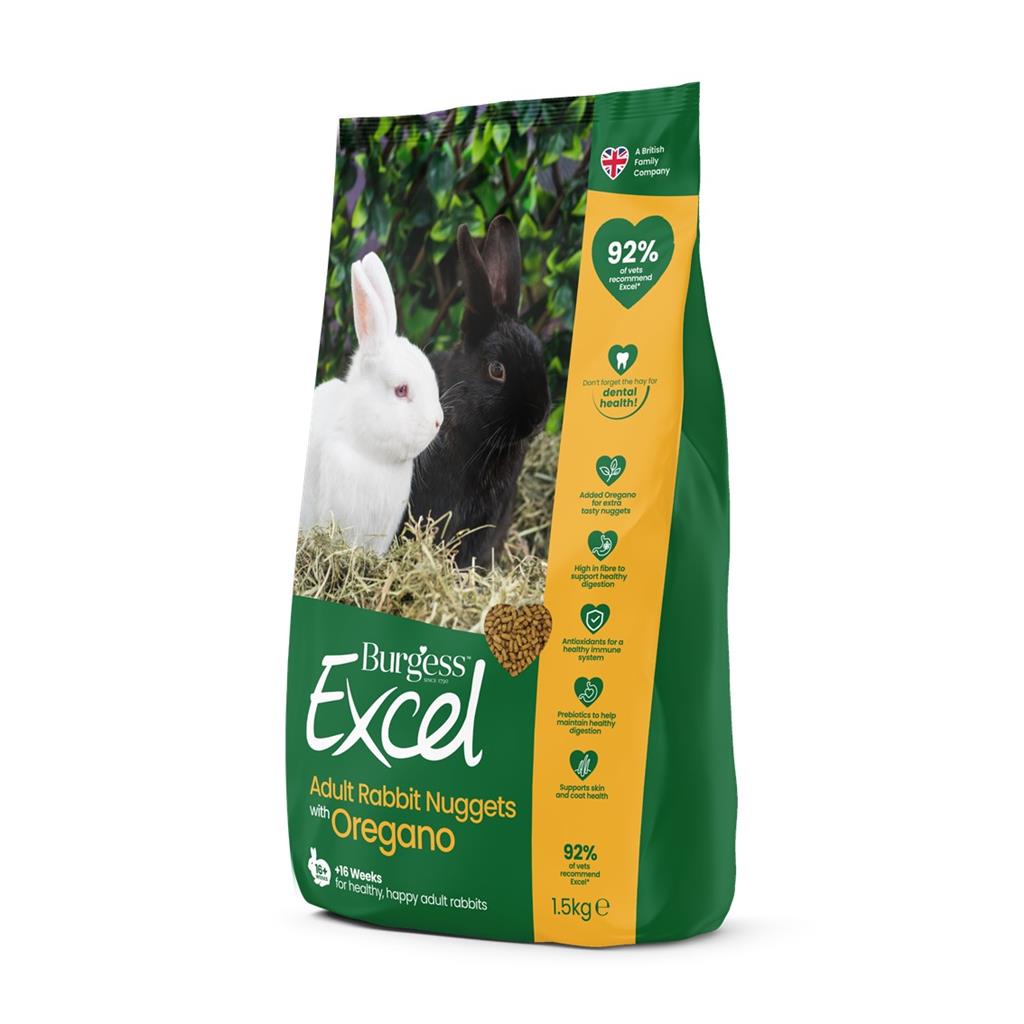 Burgess Excel Adult Rabbit Nuggets with Oregano