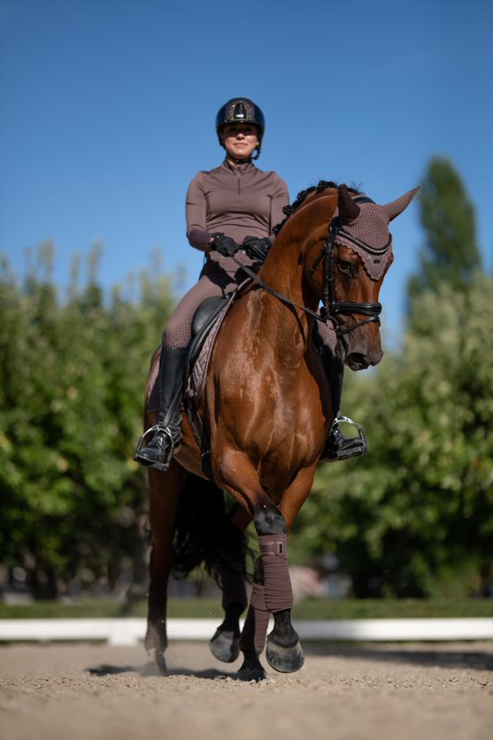 Equestrian Stockholm Amaranth Fleece Bandager