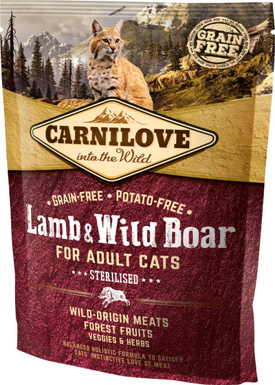 Lamb Og Wild Boar For Adult sterilised Cats