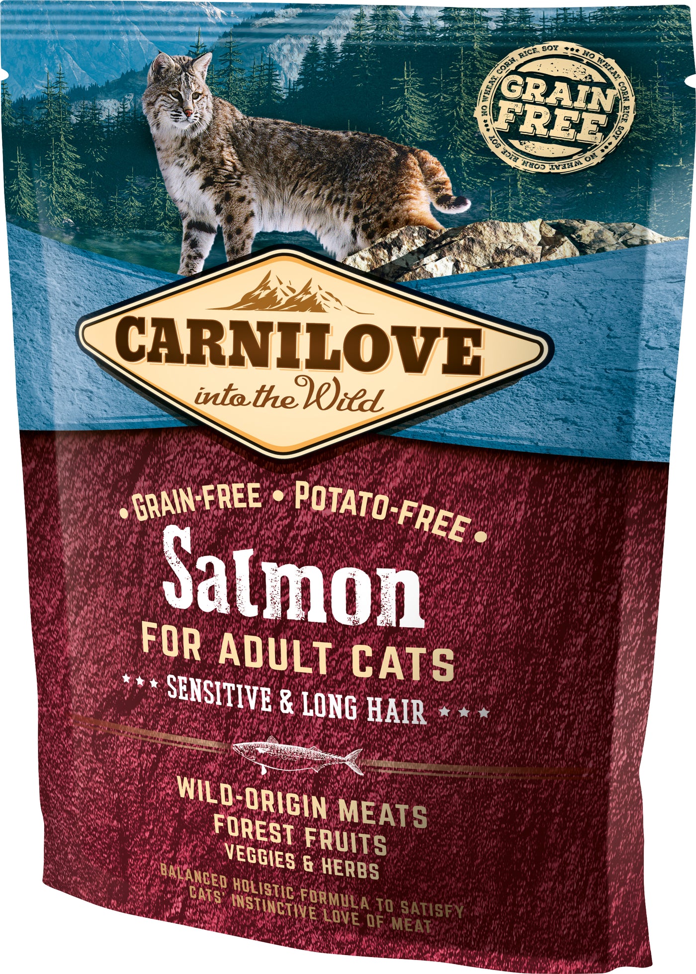 Salmon For Adult Cats - Sensitive And Long Hair