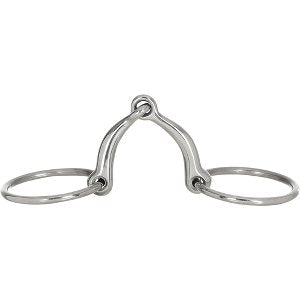HorseGuard Royal Steel Curved snaffel bid - OUTLET