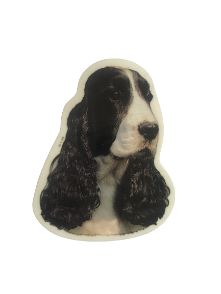World Stickers Sweeden Klistermærke - Sort/Hvid  Engelsk Cocker Spaniel