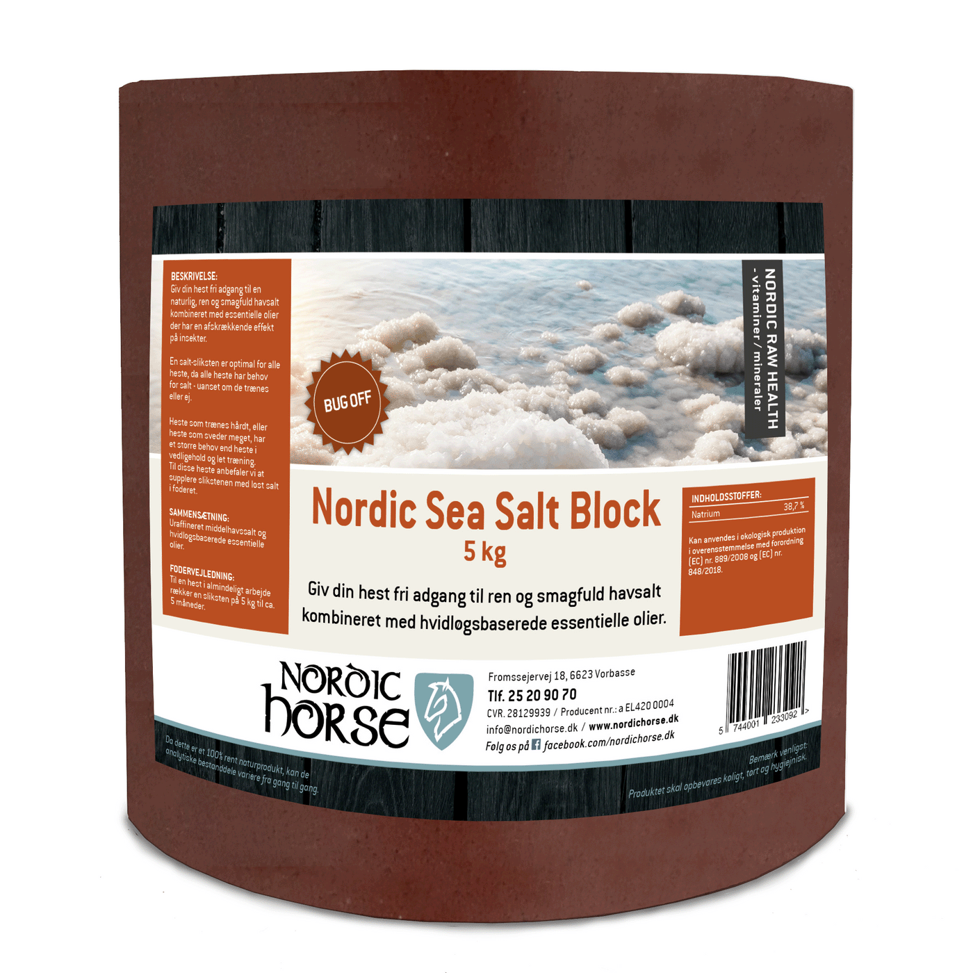 Nordic Horse Sea Salt Block Bug Off