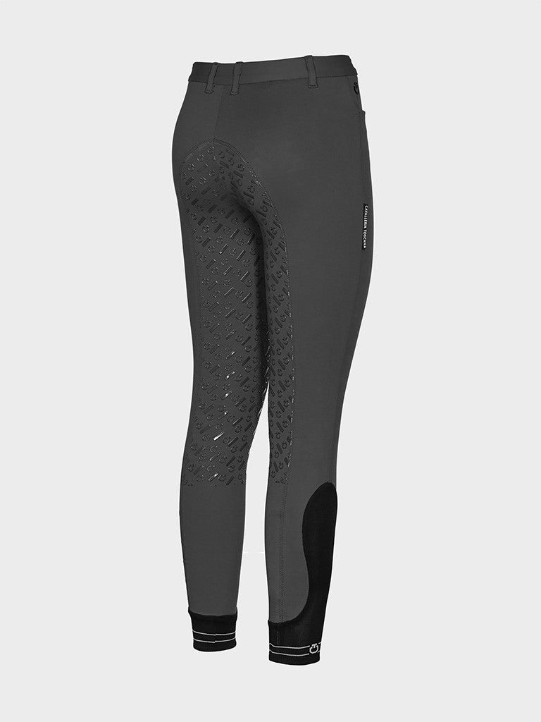 Cavalleria Toscana Perforated Logo Tape Full Grip Kids Breeches - OUTLET