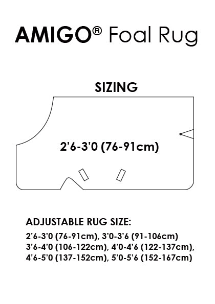 Horseware Amigo Føldækken, 50g.