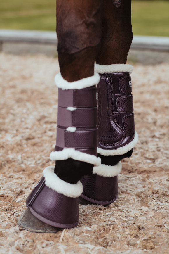 Equestrian Stockholm Orchid Bloom Brushing Boots - OUTLET