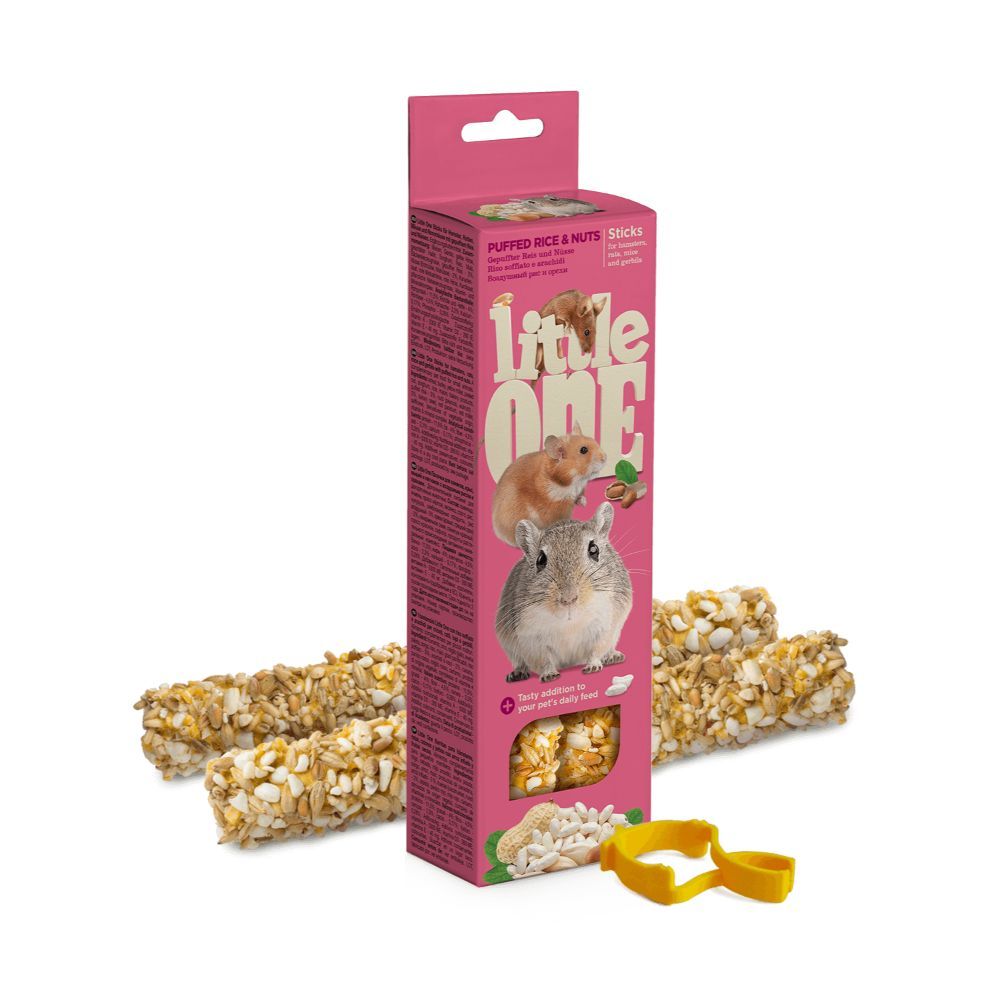 Little One Sticks Med Puffede Ris og Nødder