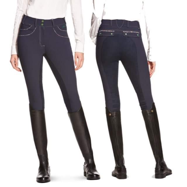 Olympia Front Zip Regular Rise Full Seat Breeches - OUTLET
