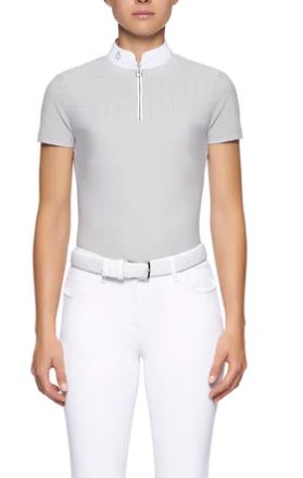 CT perforated sailing jersy competition polo w/front zip