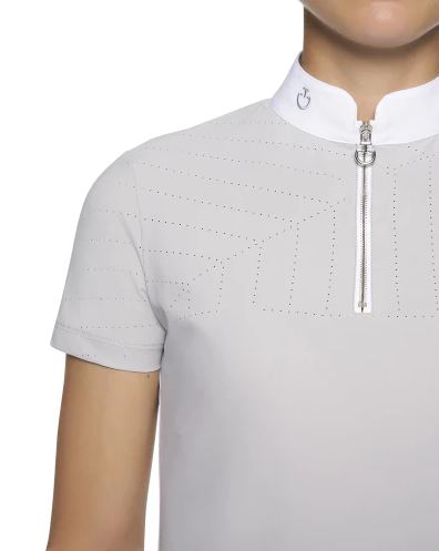 CT perforated sailing jersy competition polo w/front zip