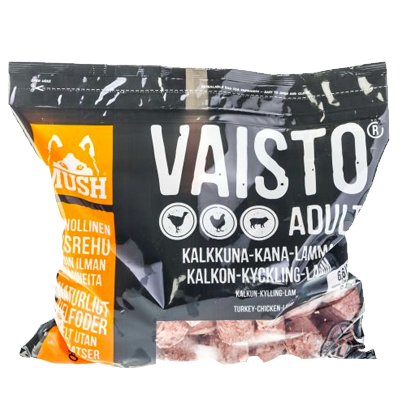 MUSH Vaisto® BARF Fuldfoder Kalkun Kylling Lam Grå